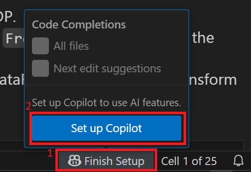set up copilot in VS code