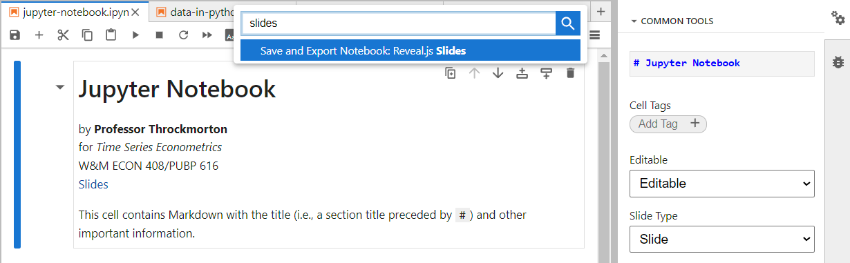 jupyter-notebook-command-palette